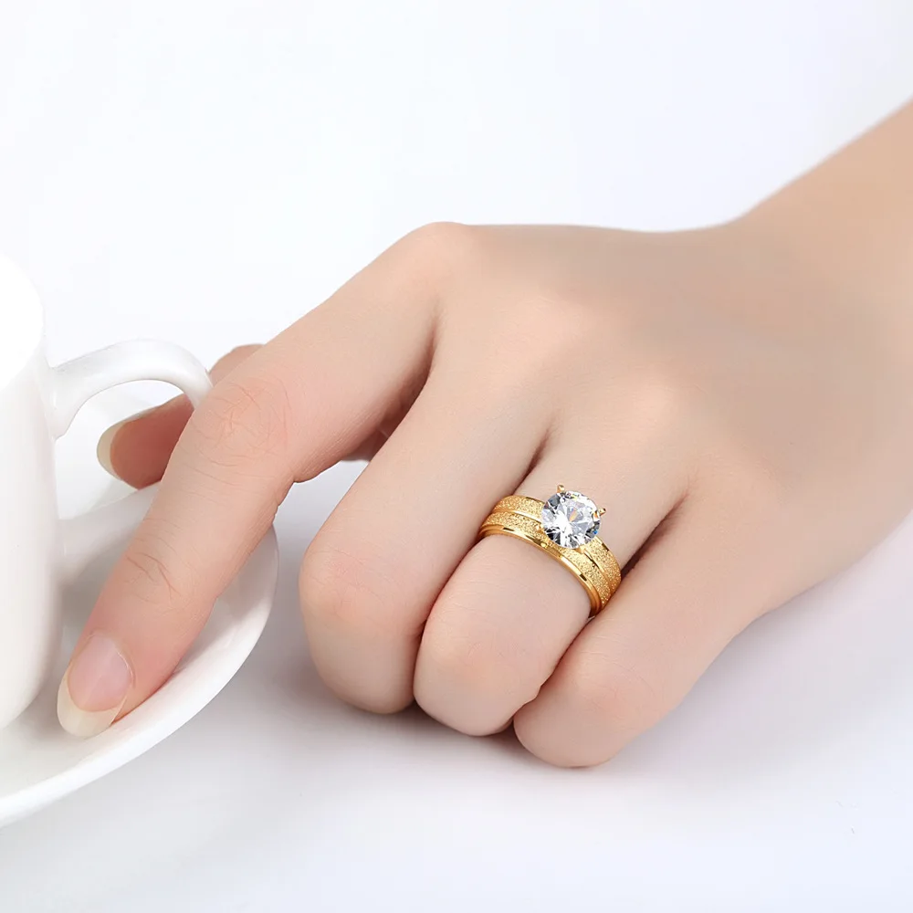 SHOUMAN 2021 Új Női Arany Gyűrű, Esküvői Fényes Köbméter Cirkon Kiváló minőségű Női Gyűrű, Ékszerek, Személyre szabott Egyedi, Exkluzív Ajándék 4