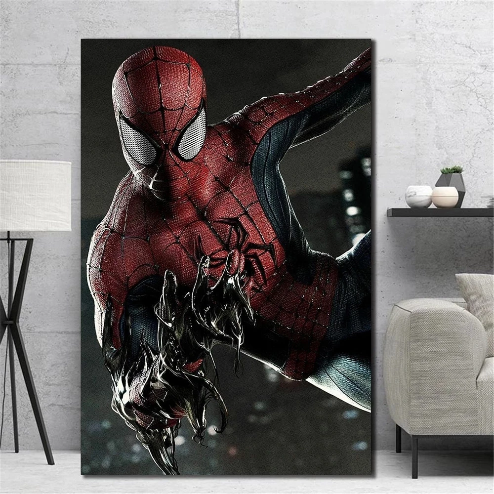 A Wall Art Vászon Festmény Szuperhős vasember Disney Marvel Spiderman Amerika Kapitány Poszterek, Nyomatok, Képek, Otthon Dekoráció 3