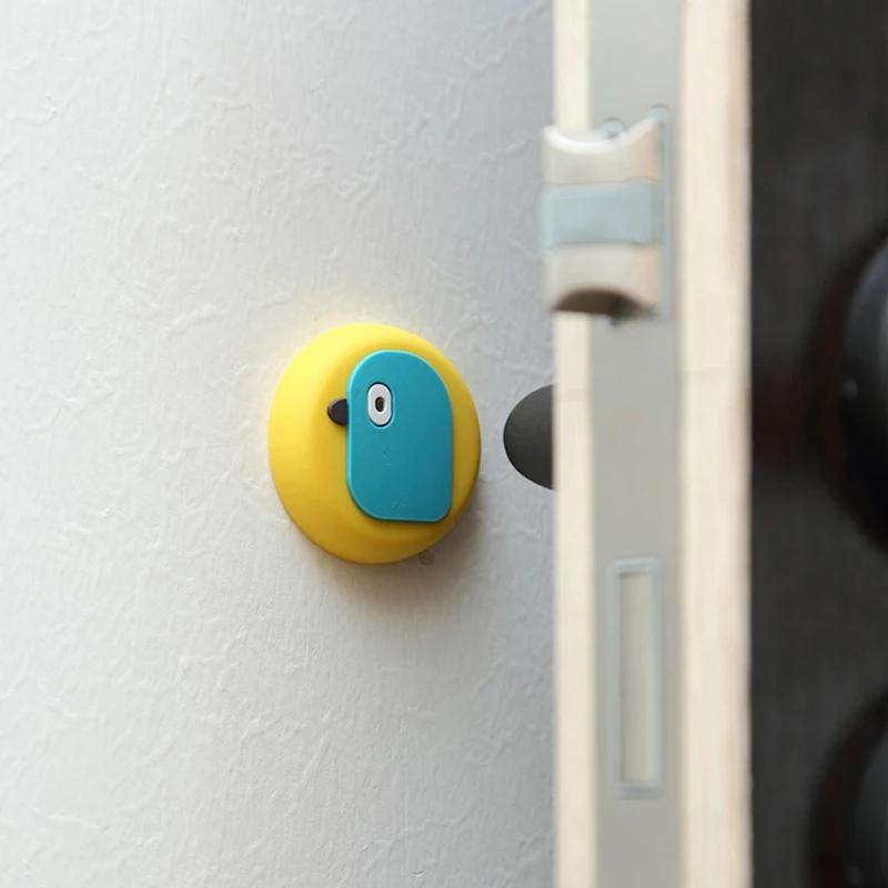 Ingyenes ütés rajzfilm ajtó szívó szilikon lökhárító ajtó retesz fürdőszoba kezelni lökhárító. 0