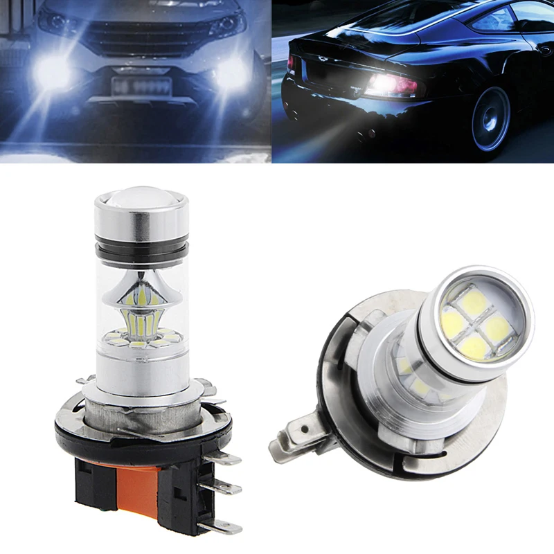 2021 Új H15 100W 2323 SMD LED Autó Ködlámpa Vezetés DRL Izzó Fék Stop Lámpa, Fényszóró 0