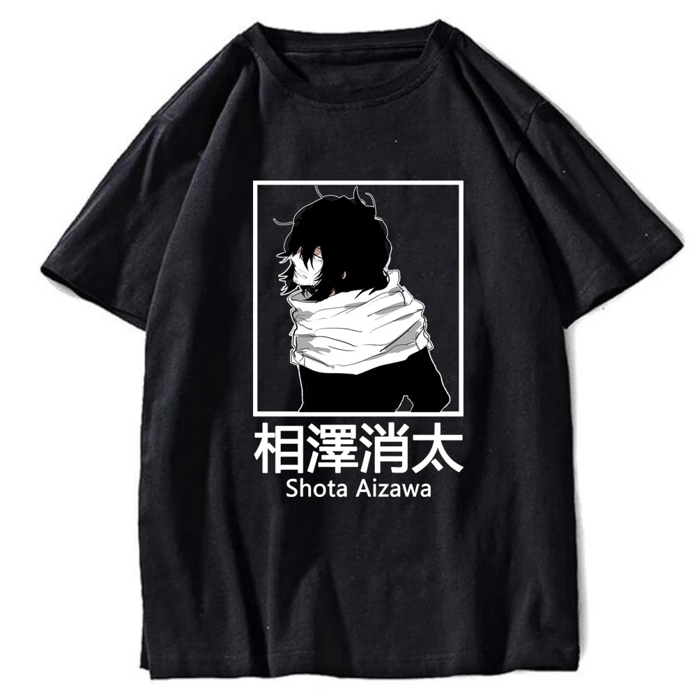 A Hős Academia Póló Férfi Divat Tshirt Boku Nem Hős Academia Anime Shota Aizawa t-shirt Grafikus Felsők Férfi Pólók 1