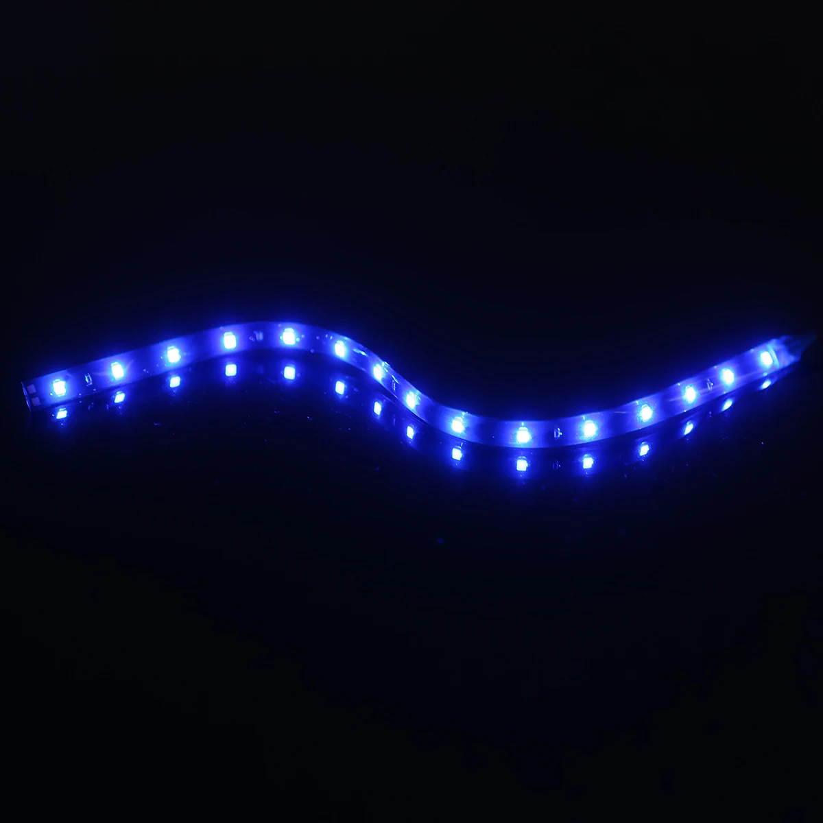 4db 30cm Kék 3528 15 SMD LED-es Flexibilis Lámpa Vízálló Az Otthoni Kerti Autó Nagy teljesítményű LED Szalagok Cső Dekoratív Lámpa 3