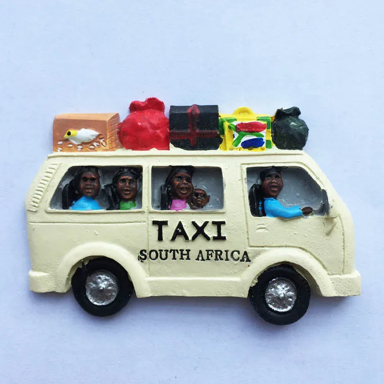Afrikai Hűtőmágnesek Ajándéktárgyak Dél-Afrikai Állat-Taxik Mágneses Matricák, 3D Színes Festmény Kézműves lakberendezés Ajándék Ötletek 3