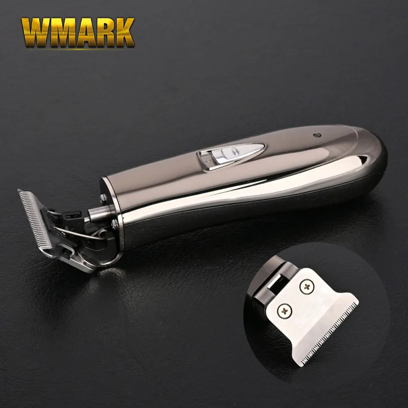 WMARK fodrászat Szakmai Retro Olaj Fejét Faragás Olló USB Férfiak Elektromos Ollóval Vágás vezeték nélküli haj clipper surker 1