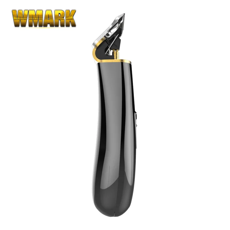 WMARK fodrászat Szakmai Retro Olaj Fejét Faragás Olló USB Férfiak Elektromos Ollóval Vágás vezeték nélküli haj clipper surker 3