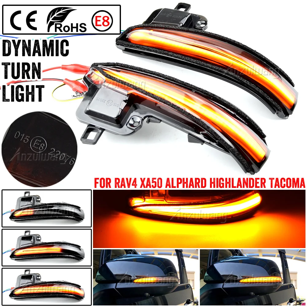 Dinamikus LED lámpa Lámpa Tükör Mutató Toyota Alphard Tacoma Vellfire 16-19 RAV4 XA50 Hegylakó 2020-Ig, Lexus LM 1