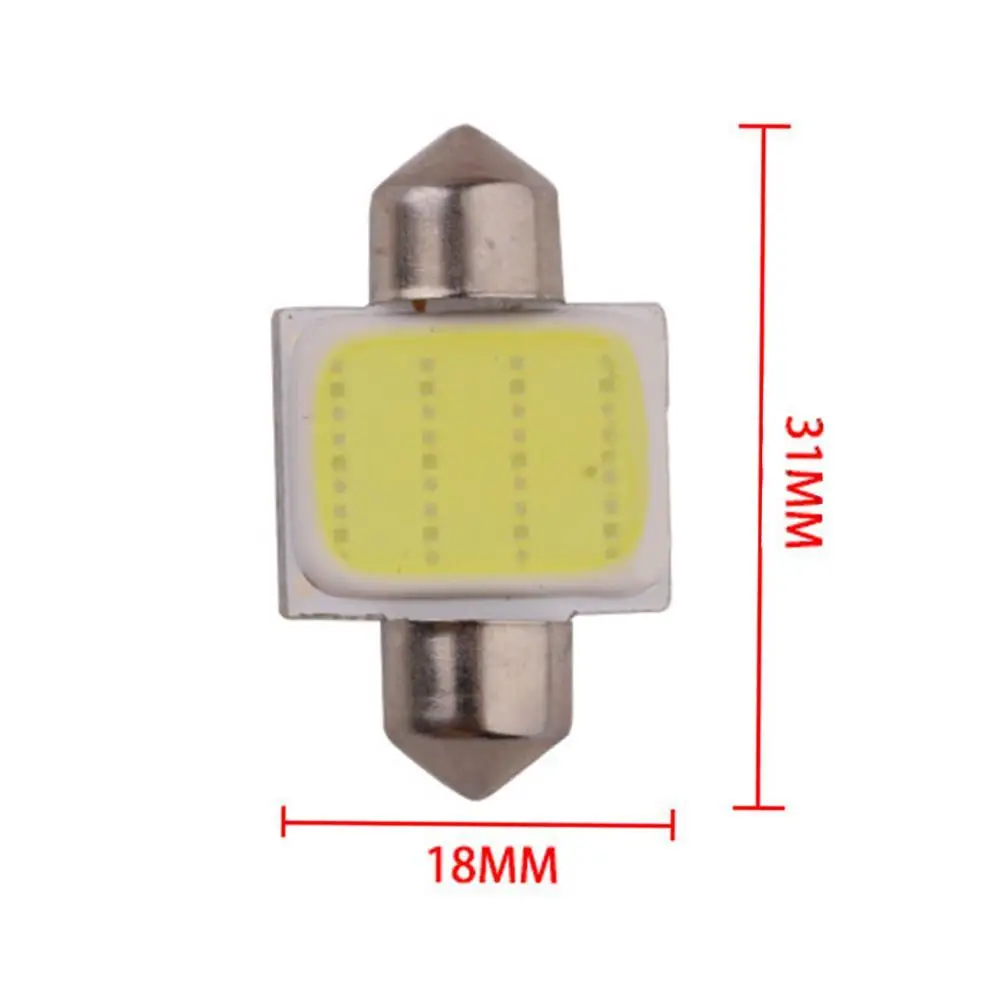 1/2db 31mm-es Girland LED olvasólámpa 12SMD COB Fehér Izzók Auto Ház Tető Autó Lámpa Búra Fény Automatikus Belső olvasólámpa 5