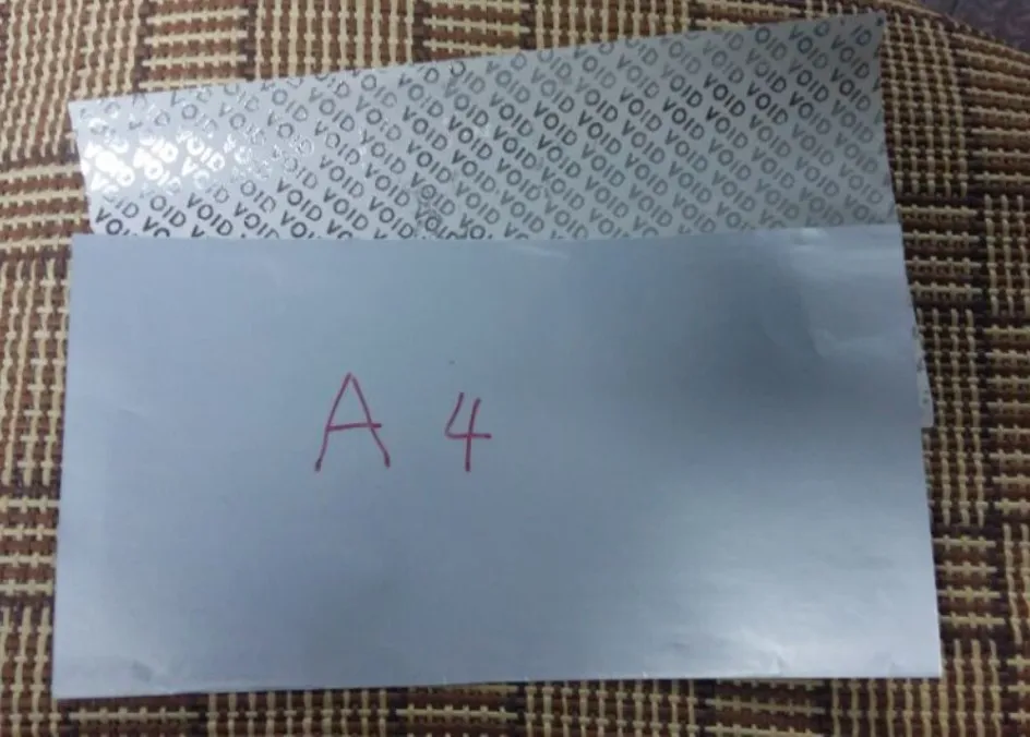 50 lap/csomag A4silver ŰRT öntapadó papír, nyomtatott papír címke A4-es nyomtatás Üres egyedi Matrica 0